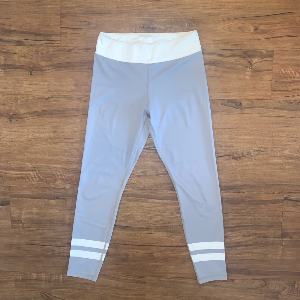 Peach Bomb Activewear Stripe Leggings